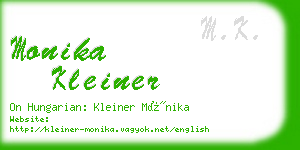 monika kleiner business card